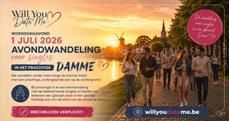 foto: Avondwandeling voor Singles in Damme (1 juli 2026)