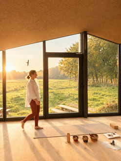 foto: Yoga met een prachtig zicht op de natuur